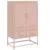 Produktbild 2 för Högskåp rosa 68x39x111,5 cm stål
