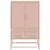 Produktbild 5 för Högskåp rosa 68x39x111,5 cm stål