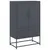Produktbild 2 för Högskåp antracit 68x39x111,5 cm stål