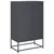 Produktbild 7 för Högskåp antracit 68x39x111,5 cm stål
