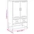 Produktbild 10 för Högskåp senapsgul 68x39x111,5 cm stål