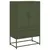 Produktbild 2 för Högskåp olivgrön 68x39 x111,5 cm stål