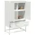 Produktbild 4 för Högskåp vit 68x39x111,5 cm stål