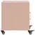 Produktbild 7 för Sängbord 2 st rosa 36x39x43,5 cm stål