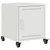 Produktbild 2 för Sängbord vit 36x39x43,5 cm stål