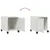 Produktbild 9 för Sängbord 2 st vit 36x39x43,5 cm stål
