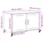 Produktbild 12 för Tv-bänk rosa 68x39x43,5 cm stål