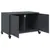 Produktbild 9 för Tv-bänk antracit 68x39x43,5 cm stål