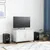 Produktbild 3 för Tv-bänk vit 68x39x43,5 cm stål