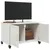 Produktbild 4 för Tv-bänk vit 68x39x43,5 cm stål