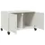 Produktbild 9 för Tv-bänk vit 68x39x43,5 cm stål