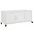 Produktbild 2 för Tv-bänk vit 100,5x39x43,5 cm stål