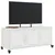 Produktbild 5 för Tv-bänk vit 100,5x39x43,5 cm stål