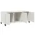 Produktbild 10 för Tv-bänk vit 100,5x39x43,5 cm stål