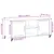 Produktbild 12 för Tv-bänk vit 100,5x39x43,5 cm stål