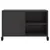 Produktbild 6 för Tv-bänk svart 68x39x43,5 cm stål