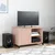 Produktbild 3 för Tv-bänk rosa 68x39x43,5 cm stål