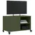 Produktbild 4 för Tv-bänk olivgrön 68x39x43,5 cm stål