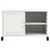 Produktbild 6 för Tv-bänk vit 68x39x43,5 cm stål