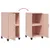 Produktbild 9 för Skåp rosa 36x39x72 cm stål