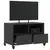 Produktbild 5 för Tv-bänk svart 68x39x43,5 cm stål