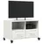 Produktbild 4 för Tv-bänk vit 68x39x43,5 cm stål