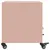 Produktbild 7 för Sängbord rosa 36x39x43,5 cm stål