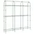 Produktbild 2 för Trädgårdsspaljé för klätterväxter U-formad 181x31x182,5 cm stål