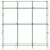 Produktbild 4 för Trädgårdsspaljé för klätterväxter U-formad 181x31x182,5 cm stål