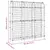 Produktbild 9 för Trädgårdsspaljé för klätterväxter U-formad 181x31x182,5 cm stål