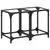 Produktbild 2 för Soffbord med transparent glasskiva 2 st 30x30x40 cm stål