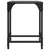 Produktbild 4 för Soffbord med transparent glasskiva 2 st 30x30x40 cm stål