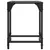Produktbild 5 för Soffbord med transparent glasskiva 2 st 30x30x40 cm stål
