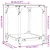Produktbild 9 för Soffbord med transparent glasskiva 30x30x40 cm stål