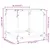 Produktbild 9 för Soffbord med transparent glasskiva 2 st 40x40x40 cm stål