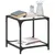 Produktbild 3 för Soffbord med transparent glasskiva 40x40x40 cm stål