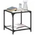 Produktbild 3 för Soffbord med transparent glasskiva 2 st 40x40x40 cm stål