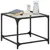 Produktbild 3 för Soffbord med transparent glasskiva 50x50x40 cm stål
