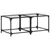 Produktbild 2 för Soffbord med transparent glasskiva 2 st 50x50x40 cm stål
