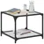 Produktbild 3 för Soffbord med transparent glasskiva 50x50x40 cm stål