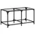 Produktbild 2 för Soffbord med transparent glasskiva 78,5x40x40 cm stål