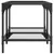 Produktbild 4 för Soffbord med transparent glasskiva 78,5x40x40 cm stål