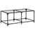 Produktbild 2 för Soffbord med transparent glasskiva 98,5x50x40 cm stål