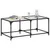 Produktbild 3 för Soffbord med transparent glasskiva 98,5x50x40 cm stål