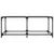 Produktbild 4 för Soffbord med transparent glasskiva 98,5x50x40 cm stål