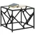 Produktbild 3 för Soffbord med transparent glasskiva 50x50x41 cm stål