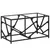 Produktbild 2 för Soffbord med transparent glasskiva 78,5x40x41 cm stål