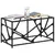 Produktbild 3 för Soffbord med transparent glasskiva 78,5x40x41 cm stål