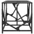 Produktbild 5 för Soffbord med transparent glasskiva 78,5x40x41 cm stål