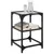 Produktbild 3 för Soffbord med transparent glasskiva 30x30x45 cm stål